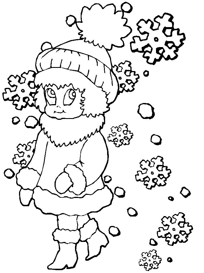 Winter Coloring Pages Free Printable