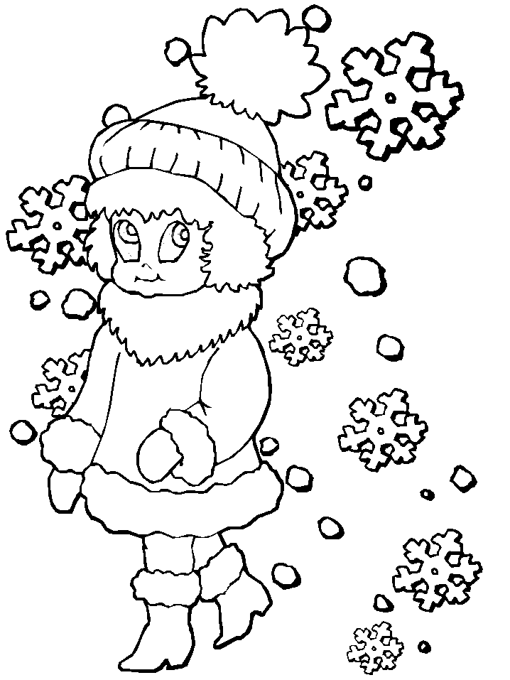  Winter Coloring Pictures For Kids 7