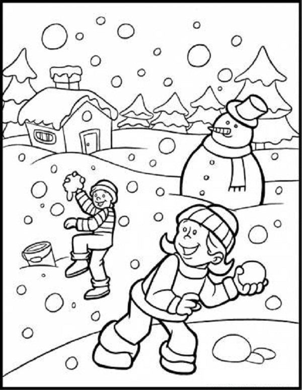 Winter Coloring Pages To Print