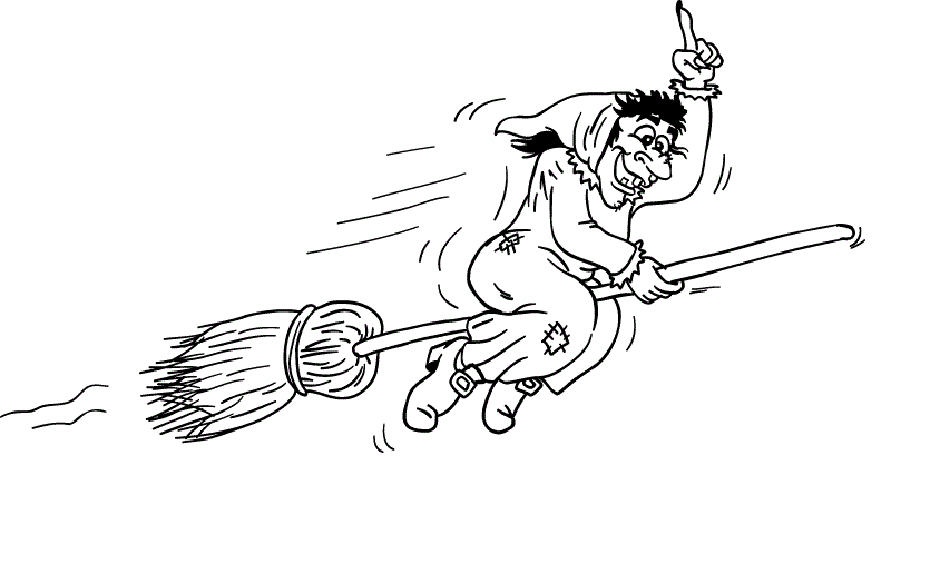 Witch Coloring Page Photos