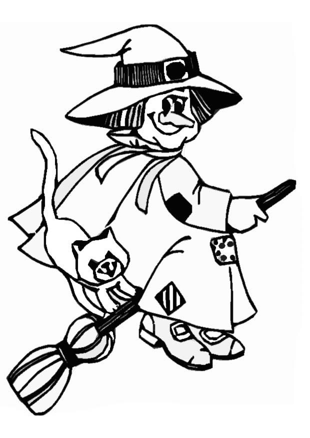 Witch Coloring Pages Images