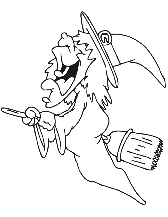 Witch Coloring Pages Pictures