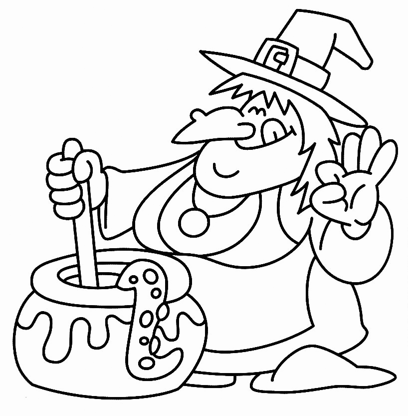 Witches Brew Halloween Coloring Pages