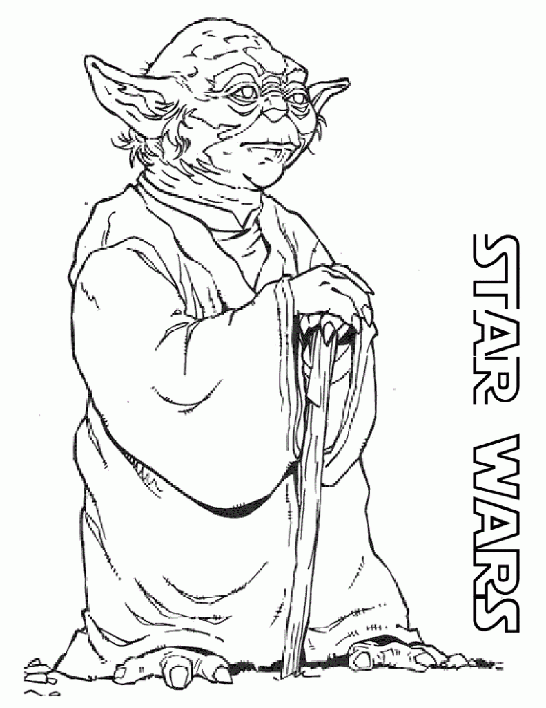 Yoda - Star Wars Coloring Pages