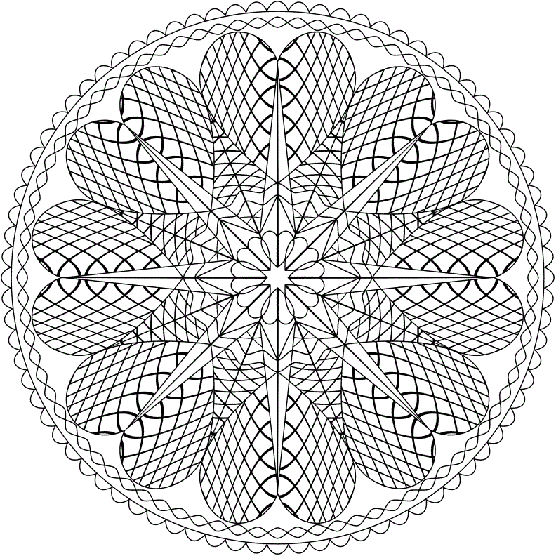 Abstract Coloring Pages Free