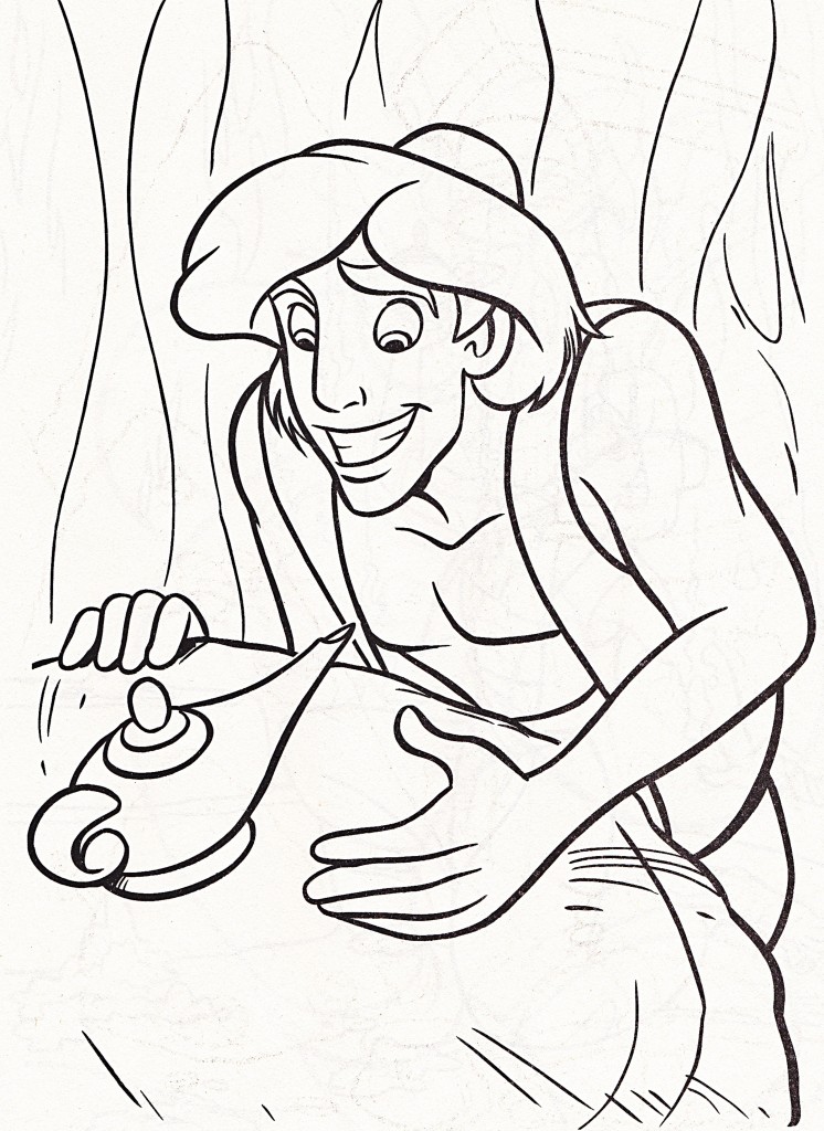 Aladdin Coloring Page Pictures