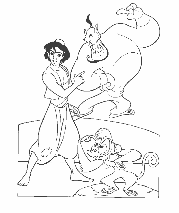 Aladdin Coloring Page