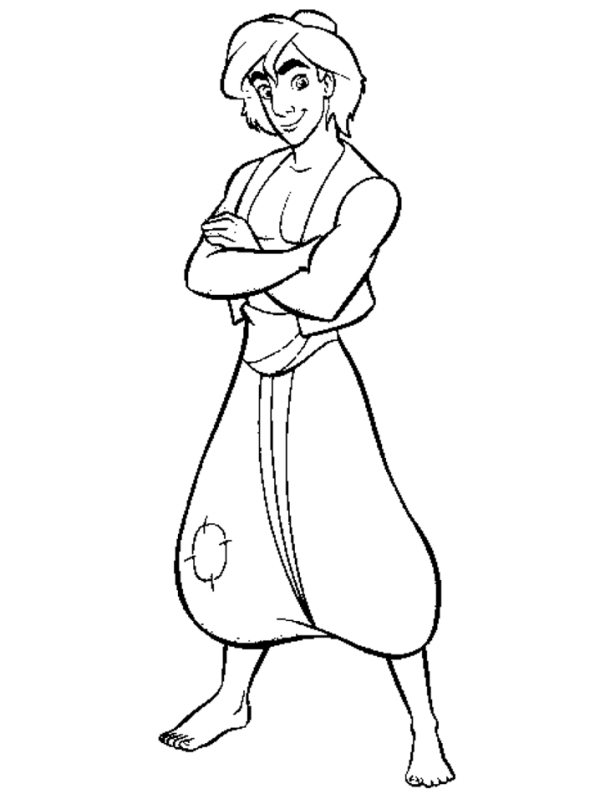 Aladdin Coloring Pages Images