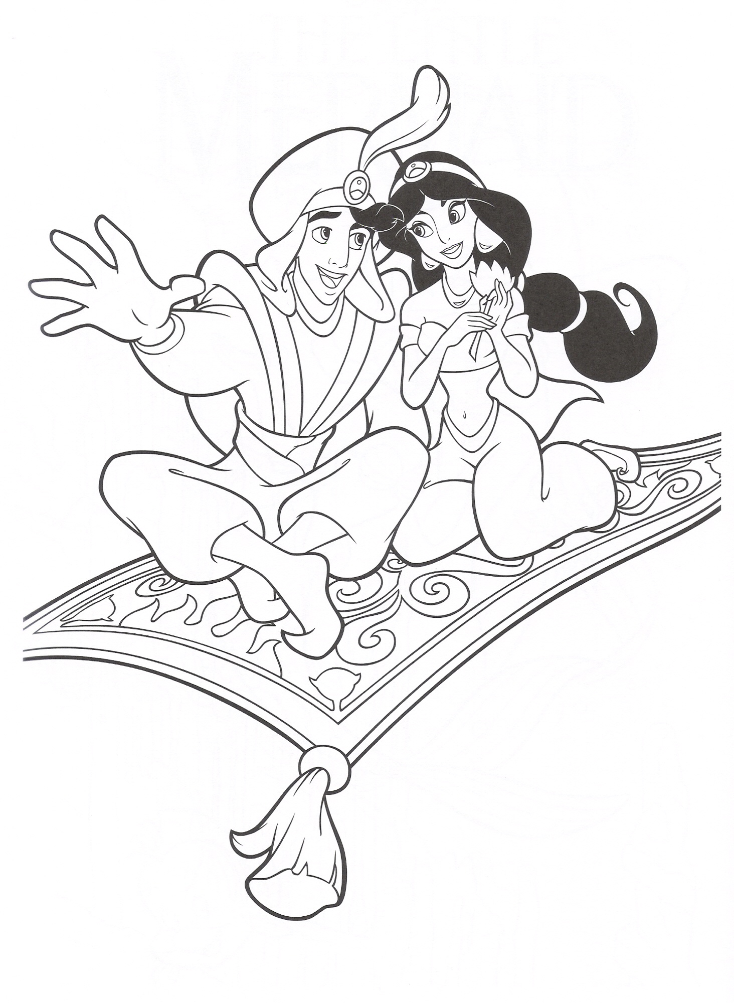 Aladdin Coloring Pages Pictures