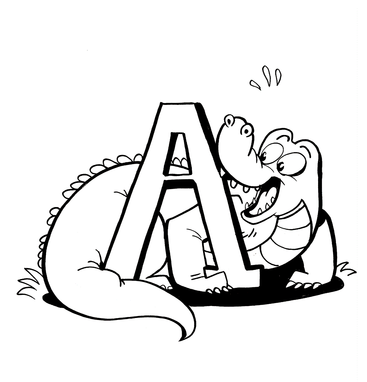 Alligator Coloring Printable