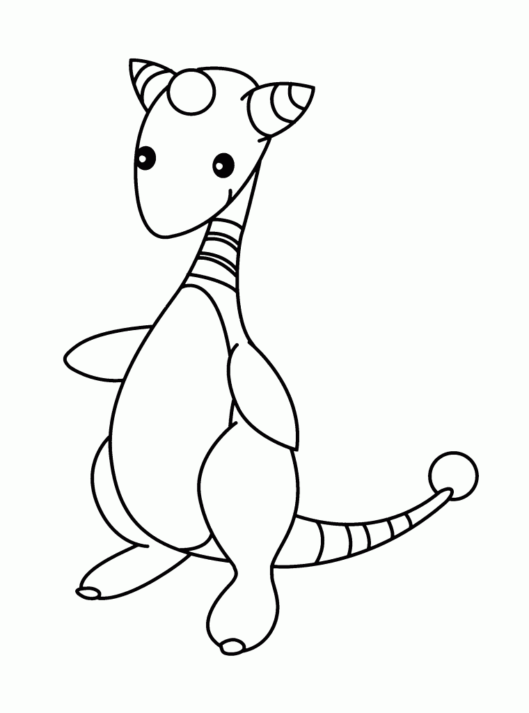 Ampharos Pokemon Coloring Page