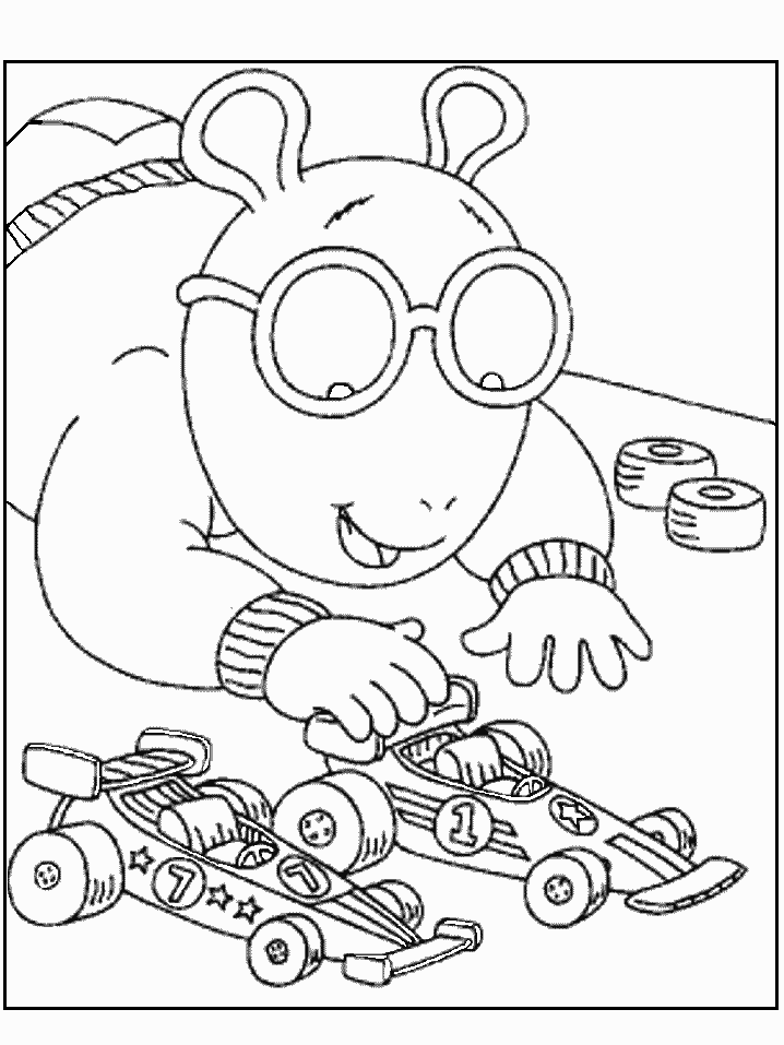 arthur holiday coloring pages