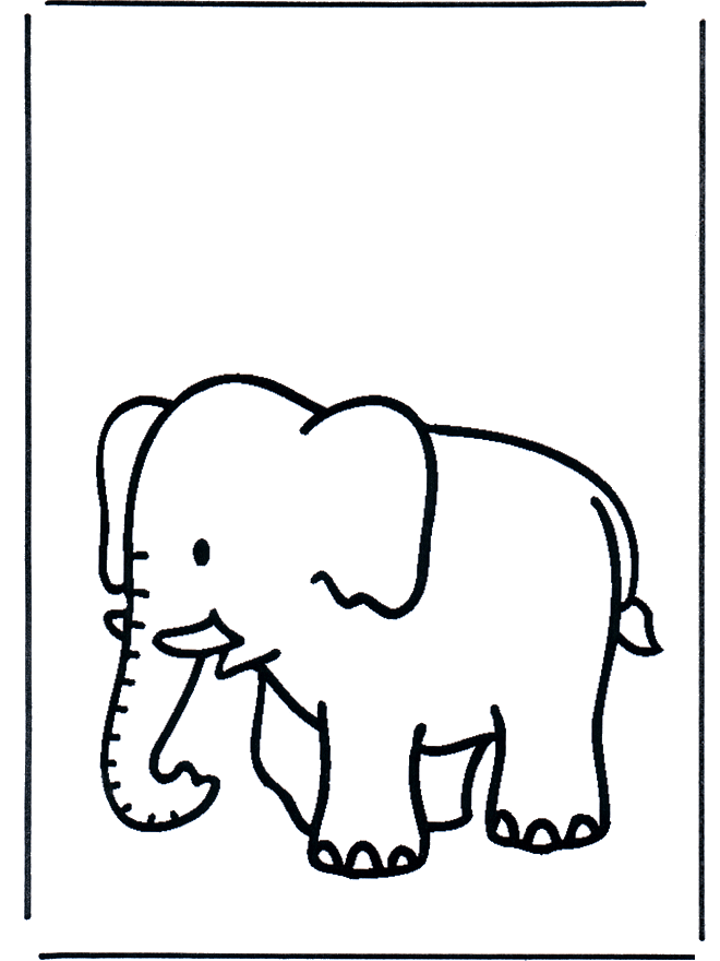 free printable elephant coloring pages for kids