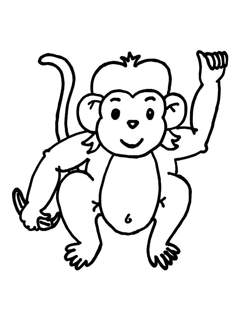 Featured image of post Monkey Coloring Pages To Print