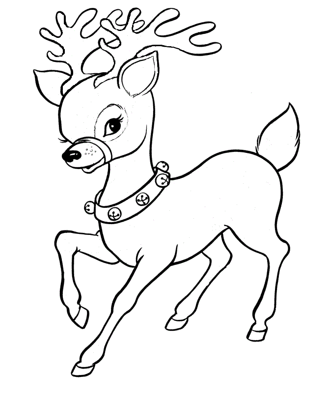 Baby Reindeer Coloring Pages