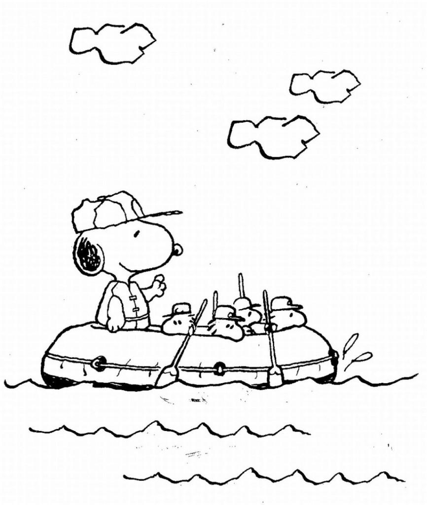 Baby Snoopy Coloring Pages