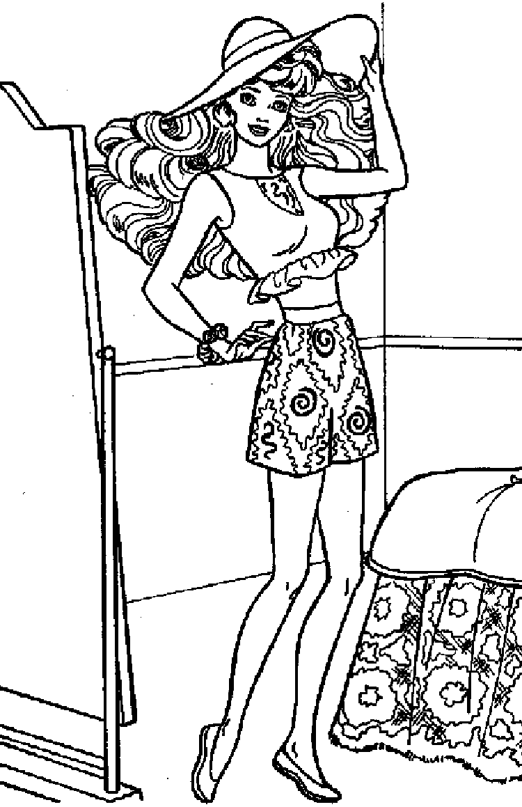 barbie coloring pages