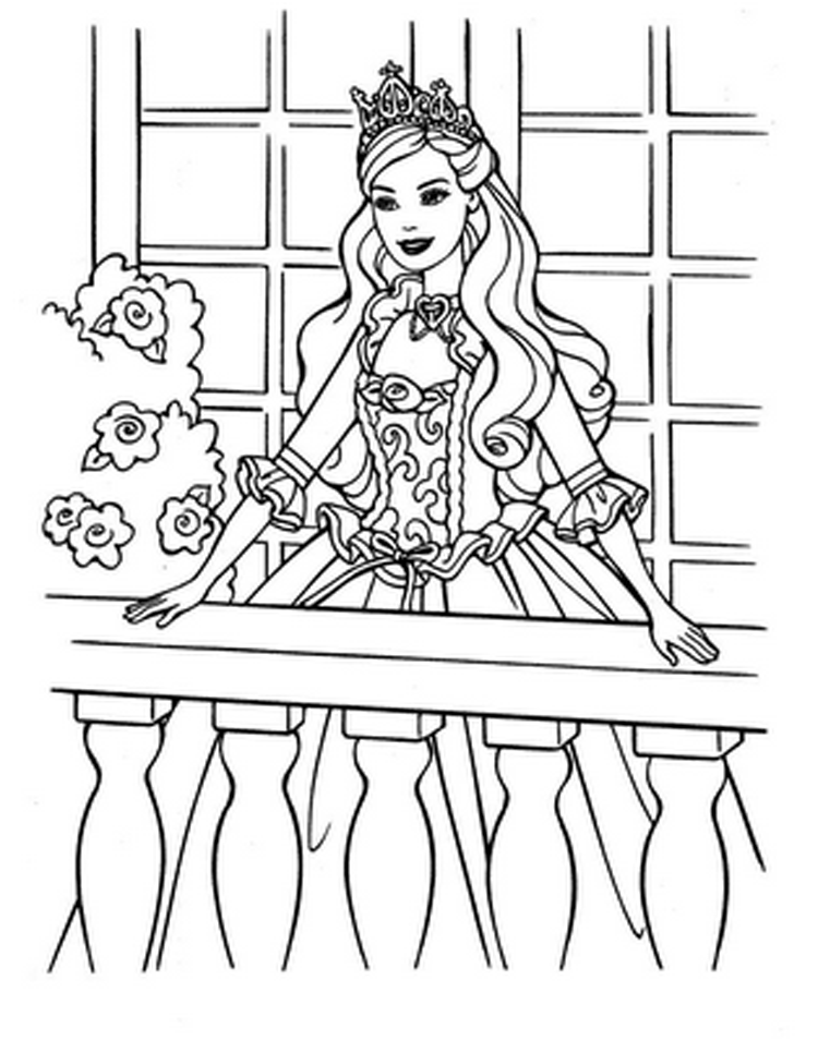 Free Printable Barbie Coloring Pages For Kids