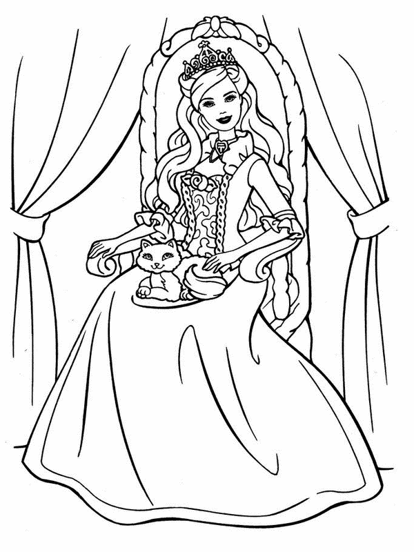 free printable barbie coloring pages for kids