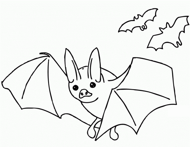 Bat Kids Coloring Pictures 9