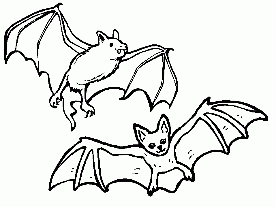 Bats Coloring Pages For Kids