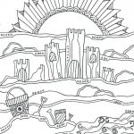 Beach Scene Coloring Pages