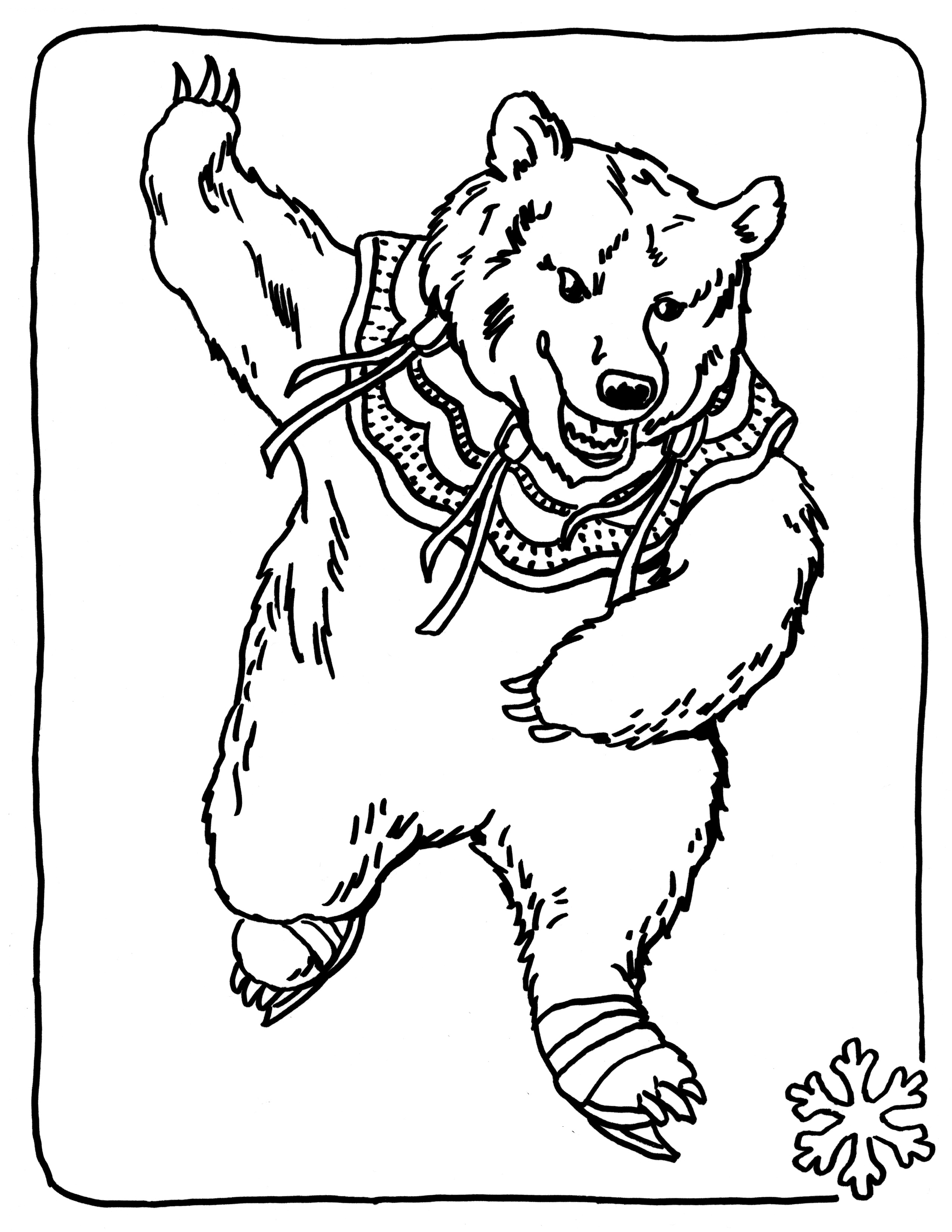 Free Printable Bear Coloring Pages