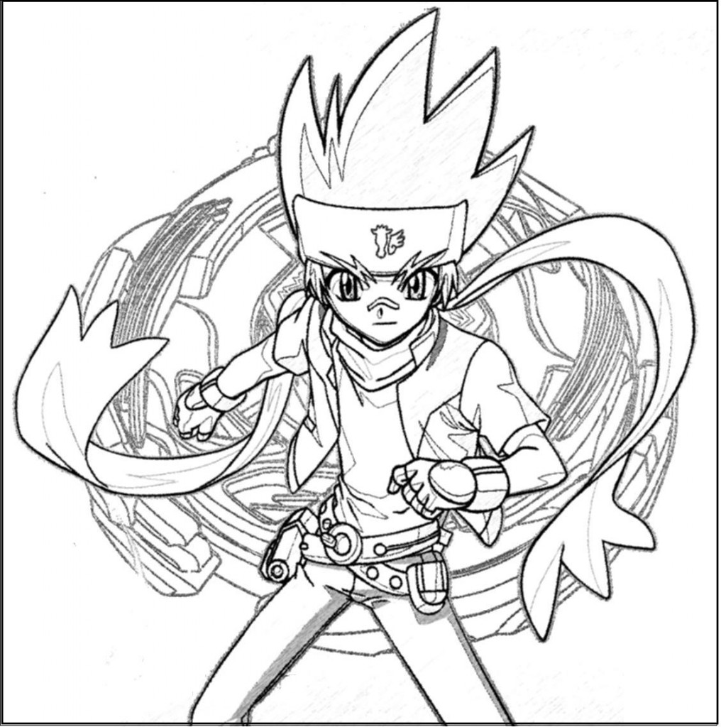 Beyblade Coloring Page For Kids