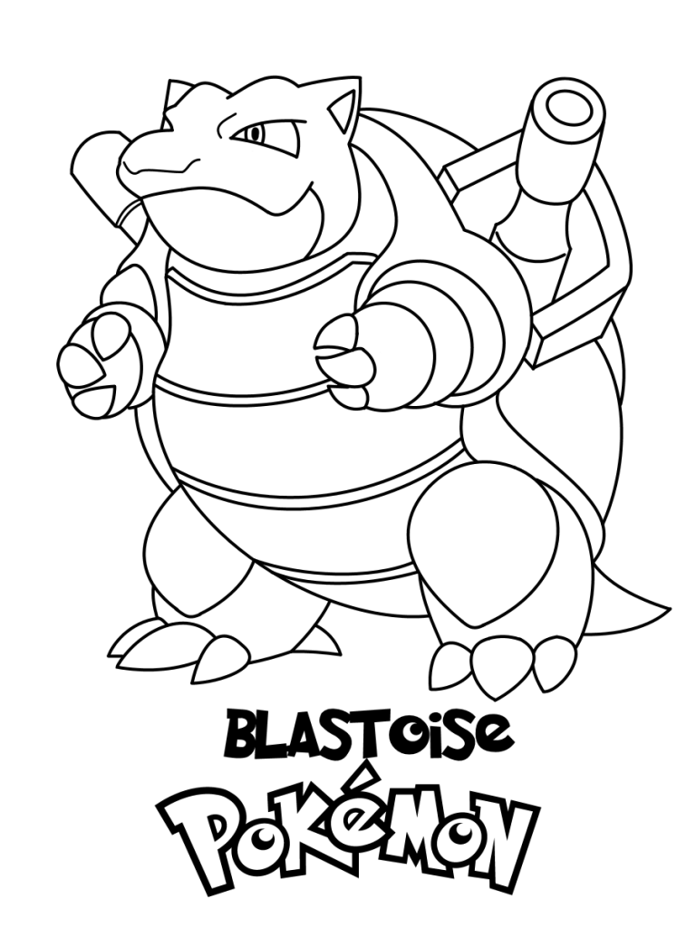 Blastoise Pokemon Coloring Page