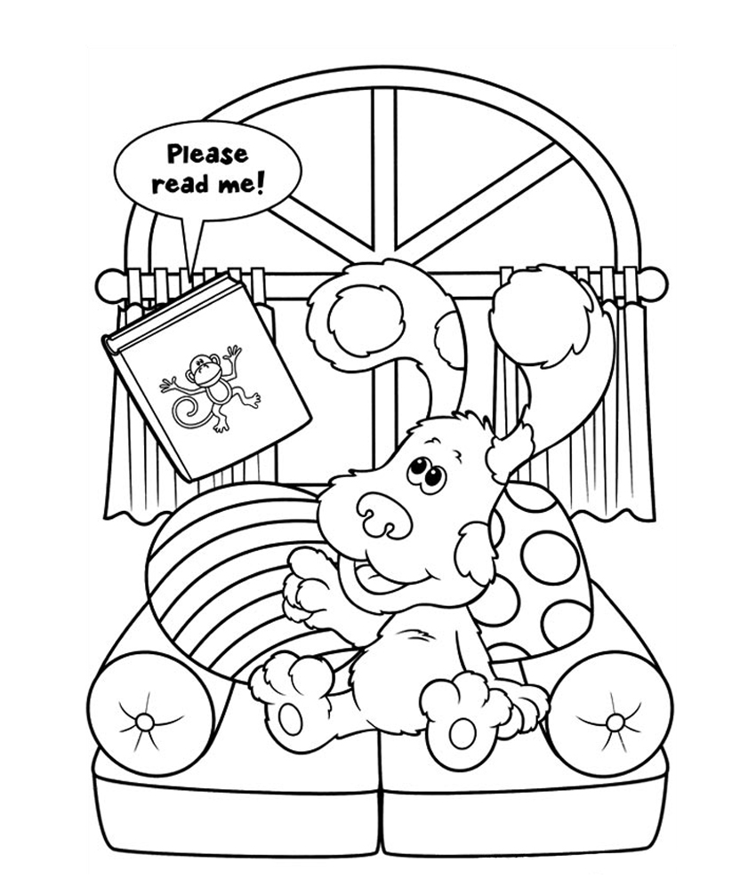 Free Printable Blues Clues Coloring Pages