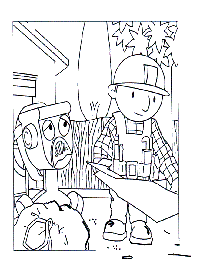 Bob The Builder Coloring Page Images