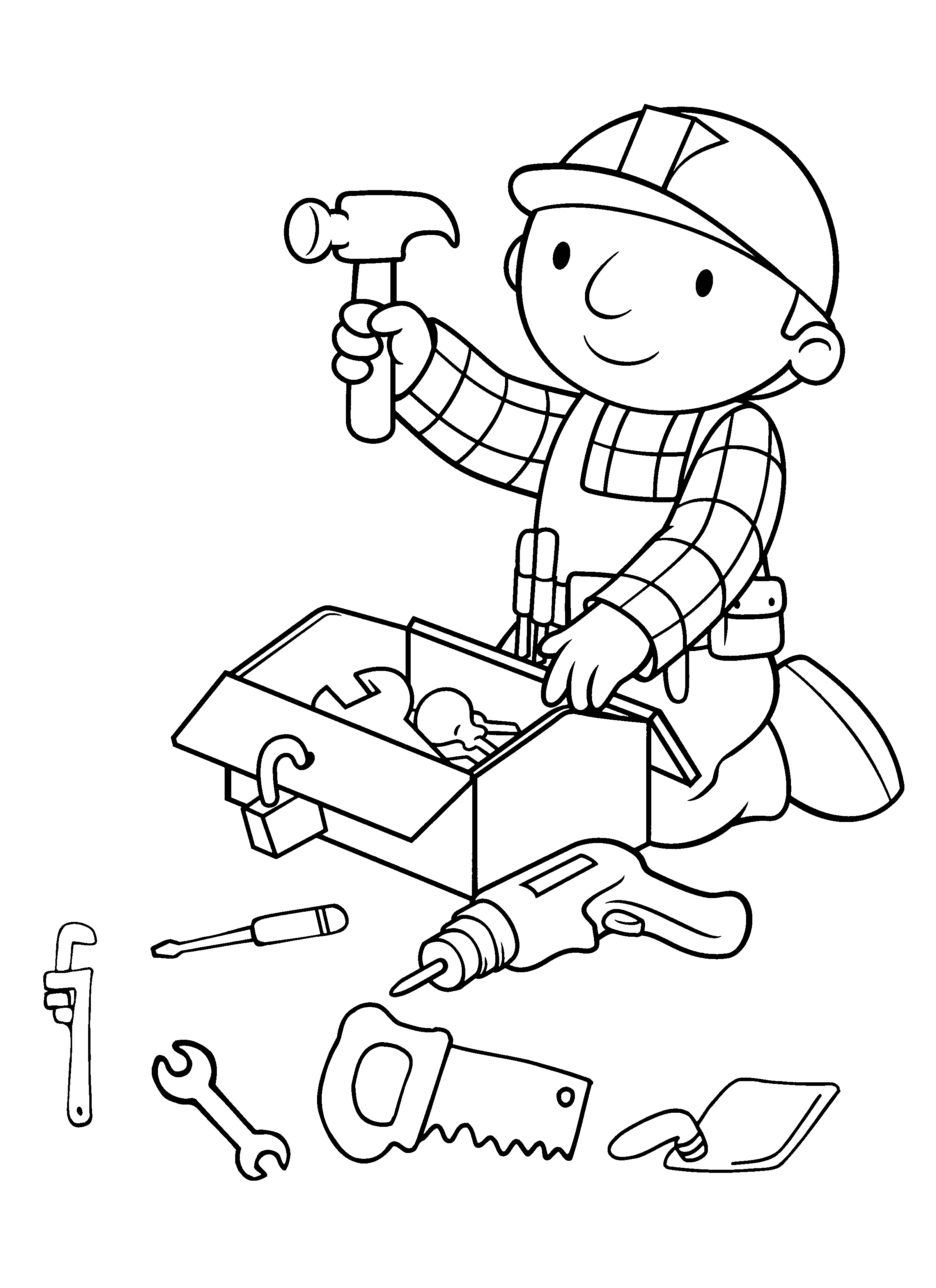 Free Printable Bob The Builder Coloring Pages For Kids