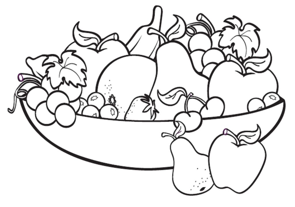 Download Free Printable Fruit Coloring Pages For Kids