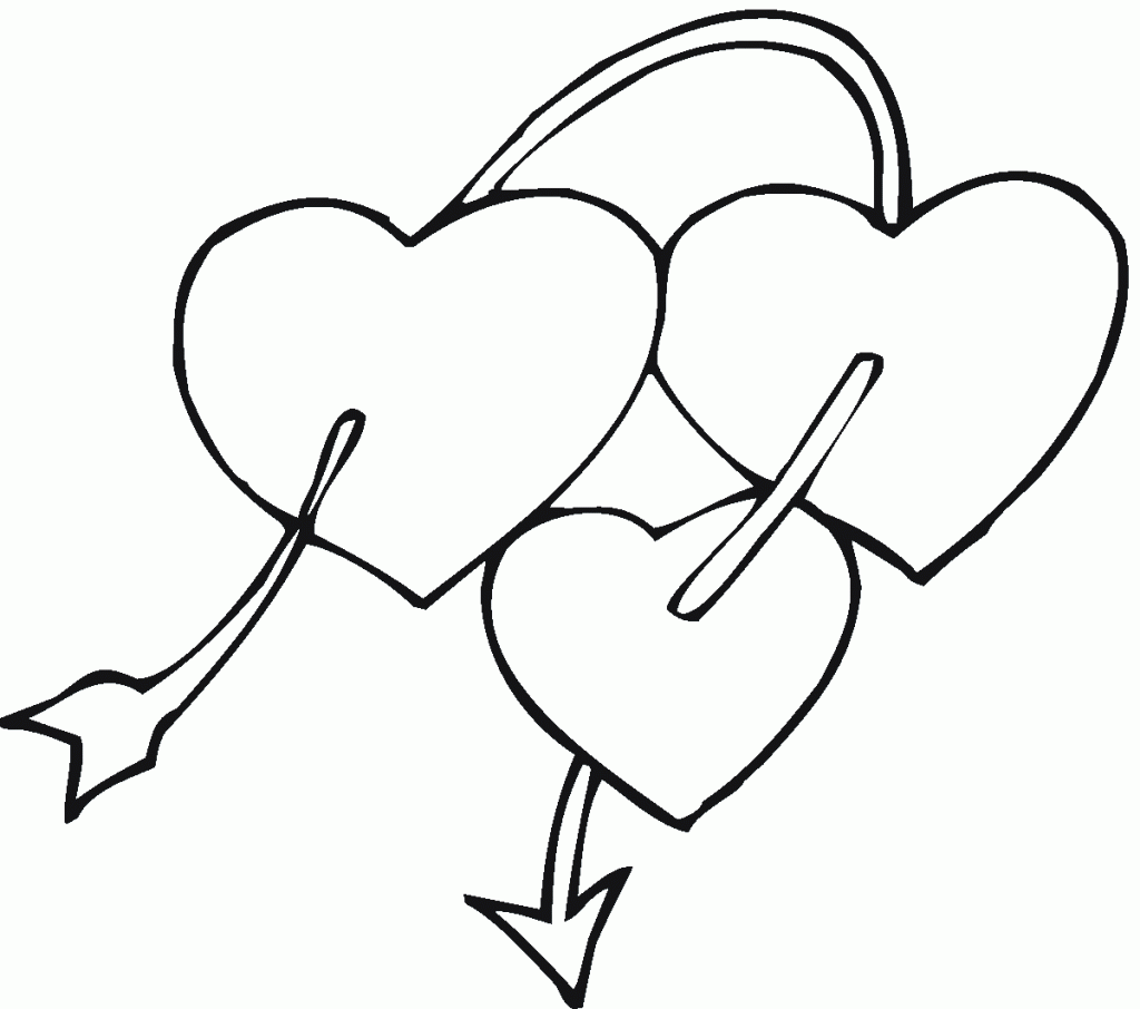 Broken Heart Coloring Pages 1024x906