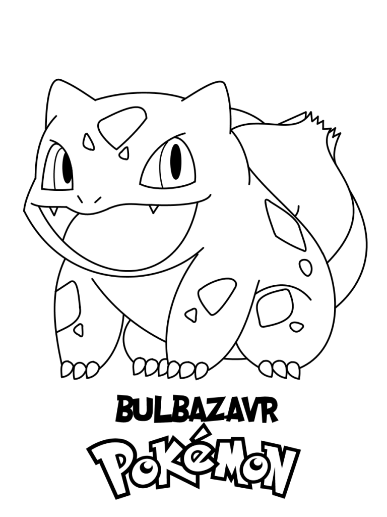 Bulbazaur Pokemon Coloring Page