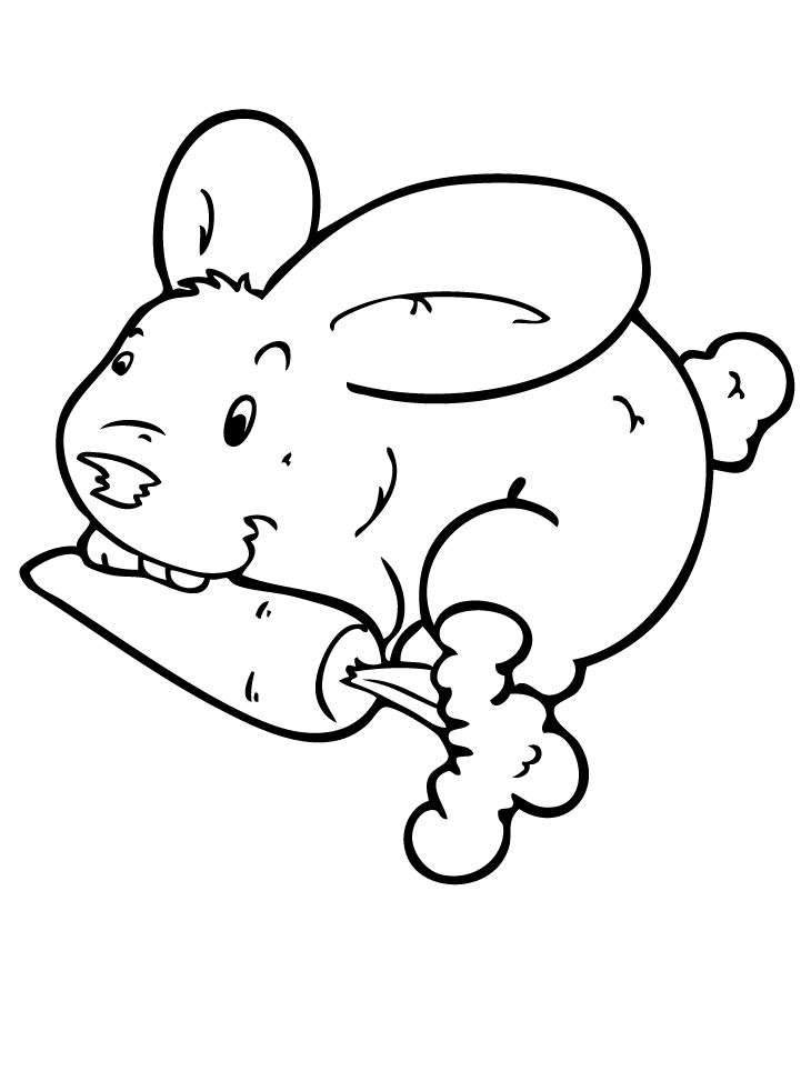 Bunny Rabbits Coloring Pages