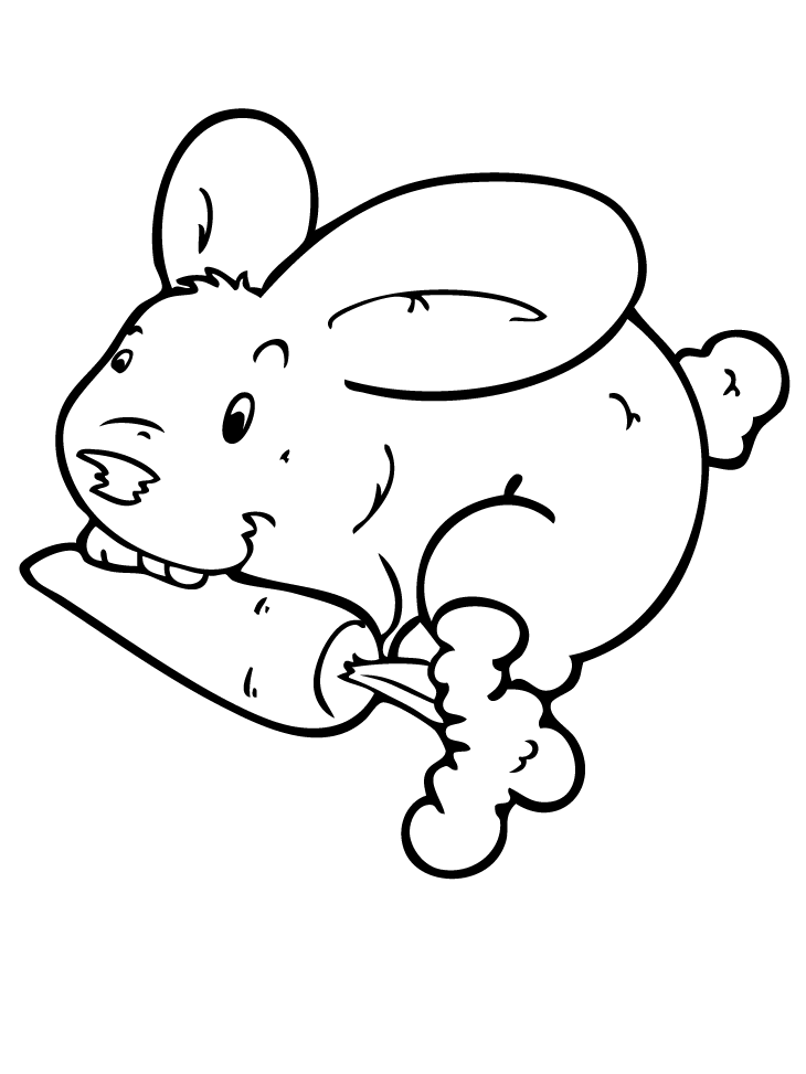 Free Printable Rabbit Coloring Pages For Kids