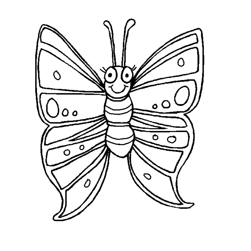 Butterflies Coloring Pages For Kids