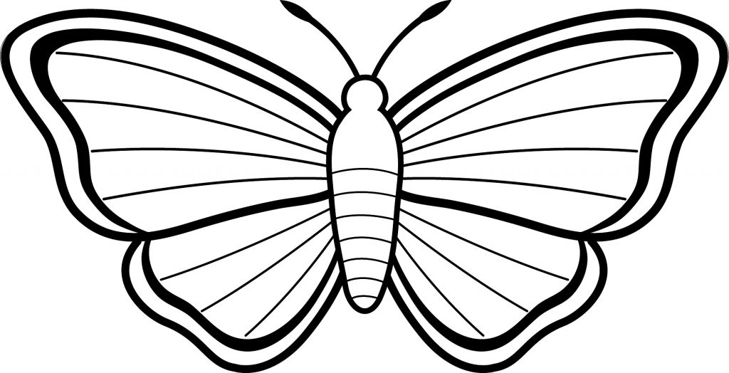 Butterfly Kids Coloring Pages