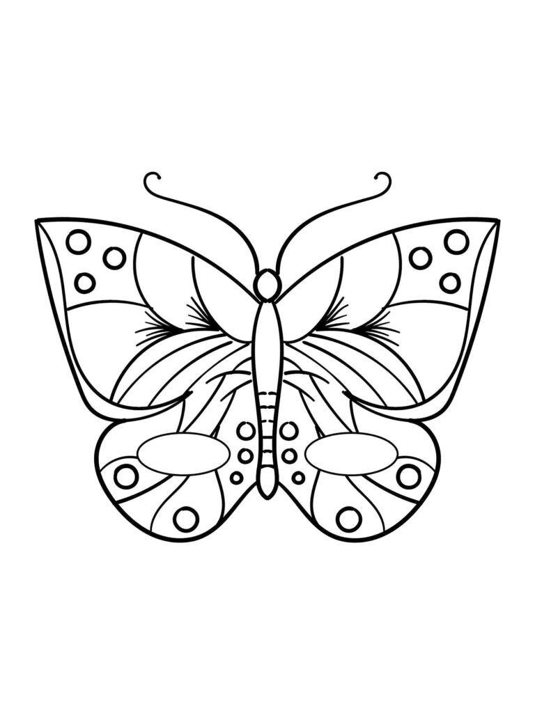 Butterfly Printable Coloring Page