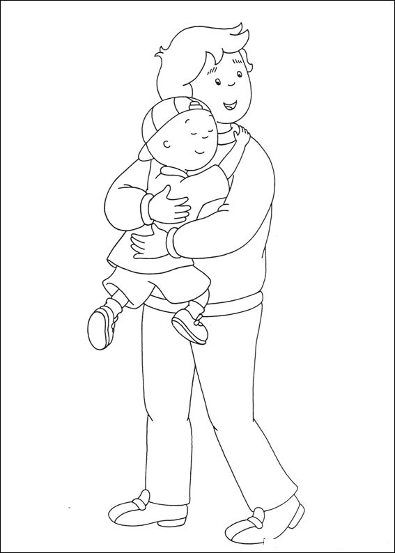 Caillou Coloring Pages For Kids