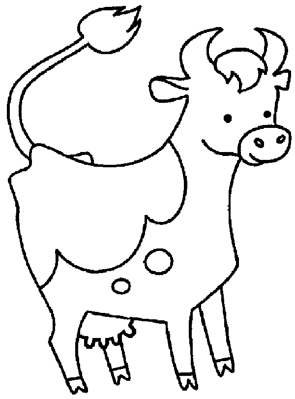 Cartoon Cow Coloring Pages