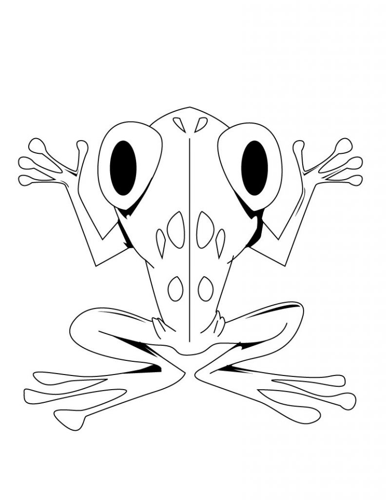 Cartoon Frog Coloring Pages