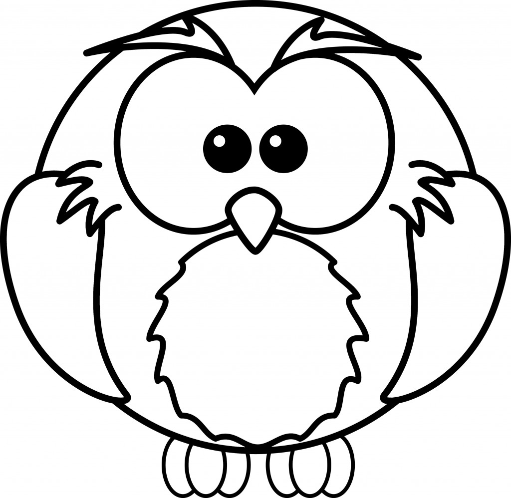 Cartoon Owl Coloring Pages