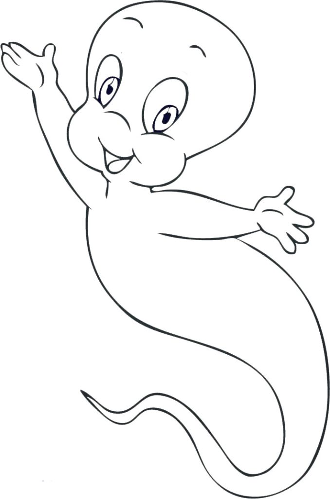 Casper The Ghost Coloring Page