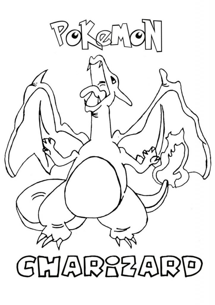 Charizard Pokemon Coloring Page