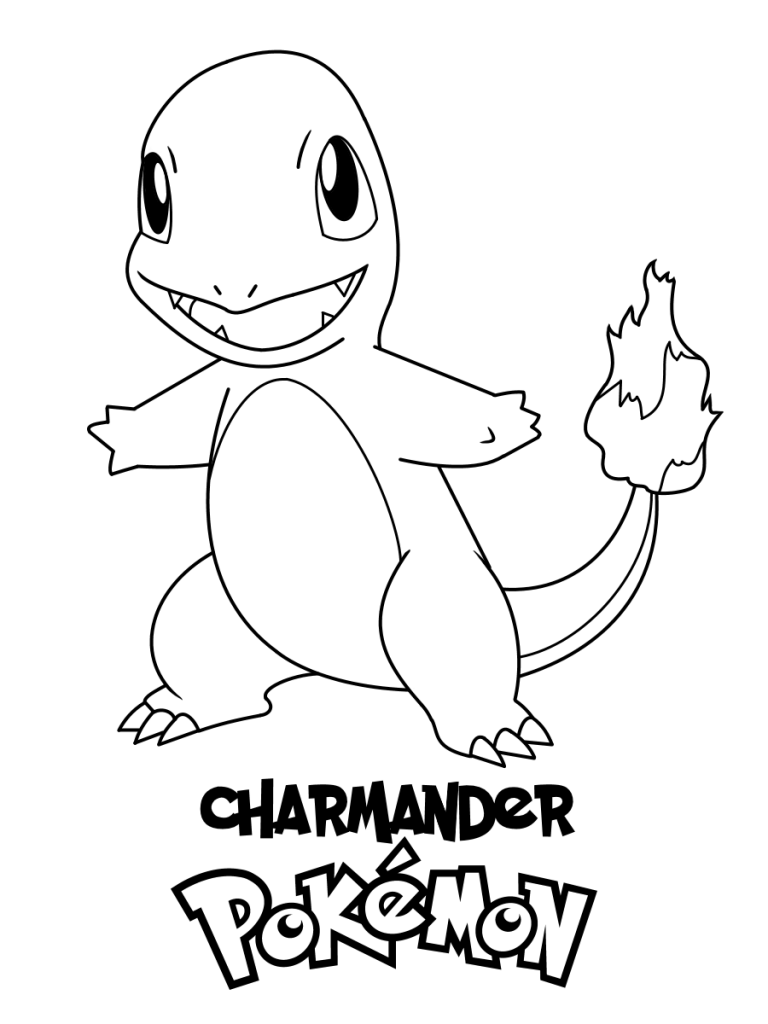 Charmander Pokemon Coloring Page