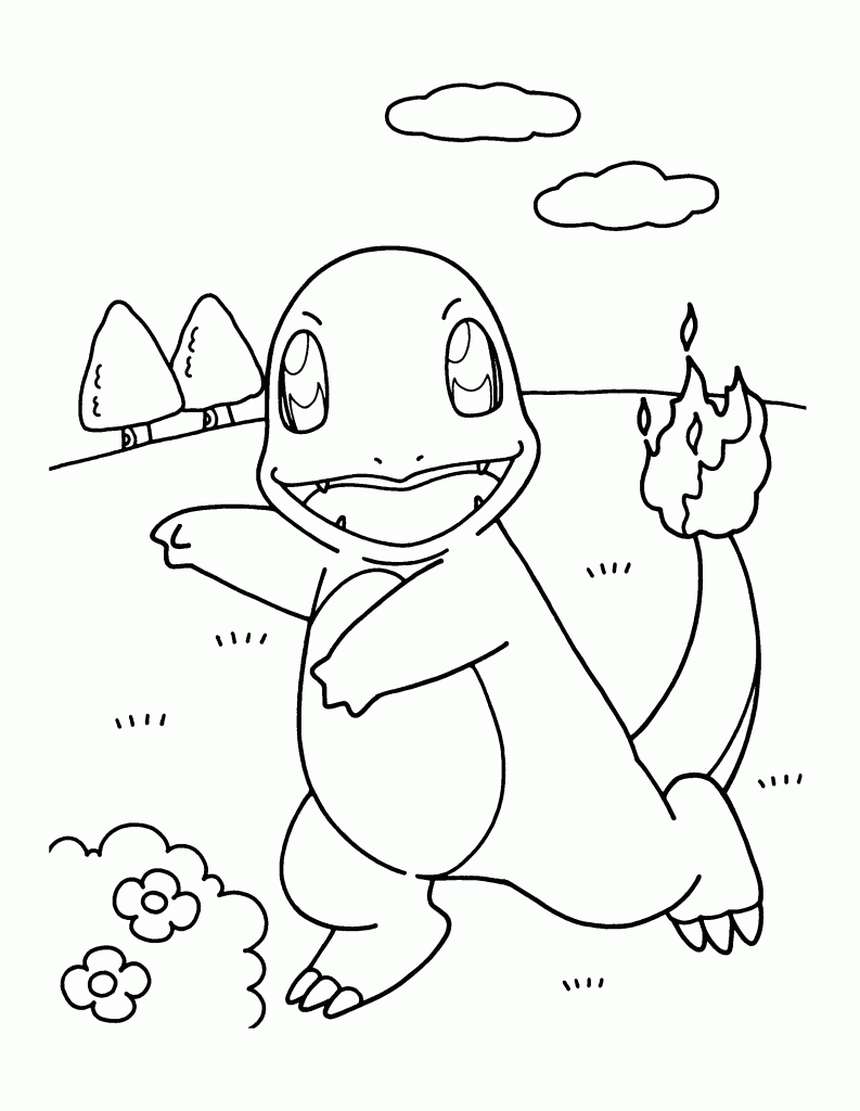 Charmander Pokemon Coloring Pages