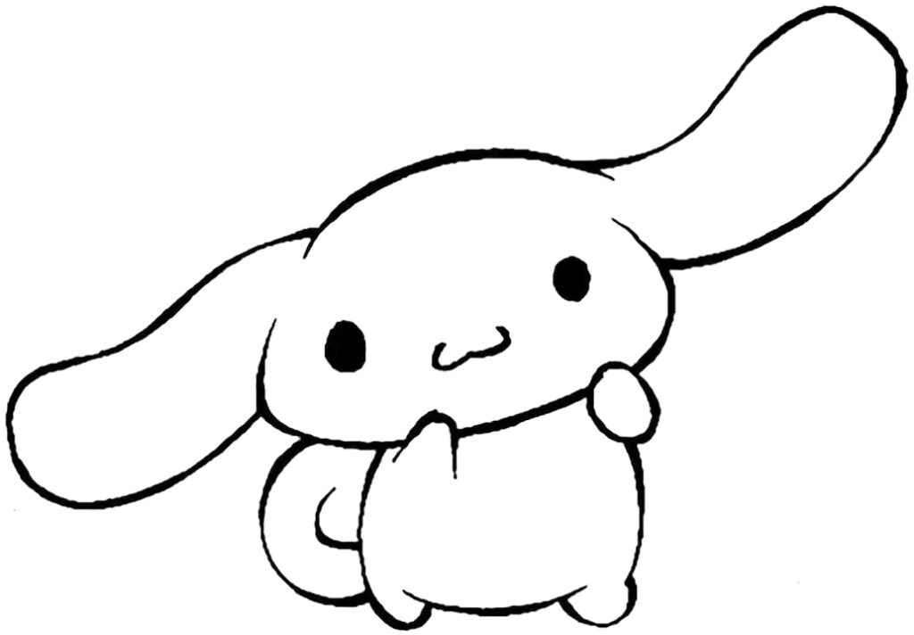 Chibi Dog Coloring Page