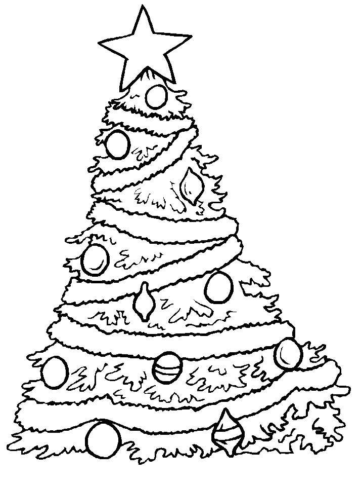 Free Printable Christmas Tree Coloring Pages For Kids